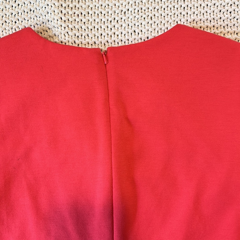 Jones New York Bright Persimmon Color Block Sheath Style Dress Women's S… - Picture 9 of 10